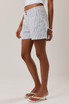 MID RISE STRIPE SHORT