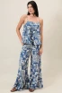 ABSTRACT PRINT SPAGHETTI STRAP TOP