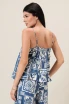 ABSTRACT PRINT SPAGHETTI STRAP TOP