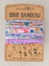 FULL BOHO BANDEAU HEADBAND - CREAM BORDER