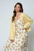 RAW EDGE EXPOSED SEAM BUTTON CARDIGAN