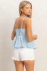 TIE FRONT SPAGHETTI STRAP TOP