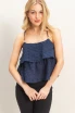 TIERED FLORAL EYELET TOP