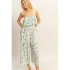 FLORAL OVERLAY CROPPED JUMPSUIT