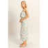FLORAL OVERLAY CROPPED JUMPSUIT