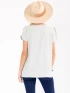 SHORT SLEEVE HIGH-LOW DETAILED BLOUSE