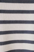 COLLARED NECK SHORT SLEEVE STRIPE BOX TOP