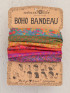 FULL BOHO BANDEAU HEADBAND - RAINBOW BORDERS