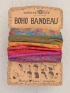 FULL BOHO BANDEAU HEADBAND - RAINBOW BORDERS
