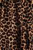 ROUND NECK SLEEVELESS DRAPED KNIT LEOPARD TOP