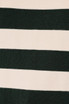 ROUND CREW NECK CROPPED BOXY STRIPED SWEATER TOP