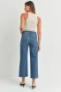 NAUTICAL HIGH RISE WIDE LEG DENIM JEANS