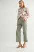 NAUTICAL HIGH RISE WIDE LEG DENIM JEANS