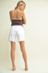MID RISE BERMUDA DENIM JEAN SHORT
