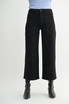 HIGH RISE CROPPED WIDE LEG DENIM JEANS