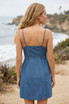 ANGEL EYES DENIM MINI DRESS