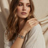 ELEGANT ARTISANAL MULTI-METAL TEXTURED STRETCH STATEMENT BRACELET