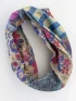 FULL BOHO BANDEAU HEADBAND - GINGHAM FLORAL PATCHWORK