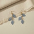 GOLD FILIGREE TRIPLE LEAF DROP EARRINGS
