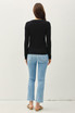 BASIC BOAT NECK LONG SLEEVE KNIT TOP