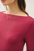 BASIC BOAT NECK LONG SLEEVE KNIT TOP