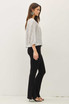 DITSY BUTTON UP PEASANT TOP
