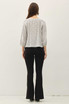DITSY BUTTON UP PEASANT TOP