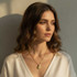 CHIC DAINTY MARINE SHELL PENDANT GOLD NECKLACE