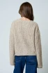 MARLED BUTTON DOWN RAW EDGE CHUNKY CARDIGAN