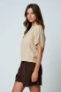 DOLMAN EXPOSED SEAM TEXTURED TOP