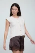 ROUND NECK SHORT SLEEVE ROLLED EDGE TOP