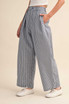 CHECK PATTERN PINTUCK PANTS