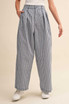 CHECK PATTERN PINTUCK PANTS
