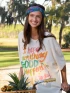 FULL BOHO BANDEAU HEADBAND - BLOCK STAMP INDIGO