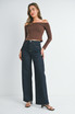 HIGH RISE RELAXED WIDE LEG DENIM JEANS