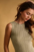 RIBBED KNITTED TOP