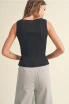 RIBBED KNITTED TOP