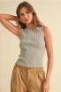 RIBBED KNITTED TOP