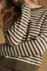 STRIPED ROUND NECK SWEATER