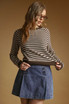 STRIPED ROUND NECK SWEATER