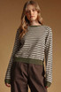 STRIPED ROUND NECK SWEATER