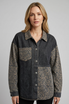 LEOPARD PRINT BUTTON-FRONT SHACKET