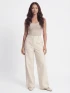POCKETS WIDE LEG LINEN PANTS