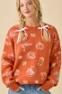 PUMPKIN SPICE PRINTED SWEATER (Updating)