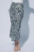 ELASTIC WAIST ANIMAL PRINT MIDI SKIRT