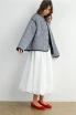 BUTTONED QUILTED PUFFER JACKET