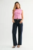 LOOSE LOW RISE STRETCH STRAIGHT DENIM