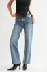 LOOSE LOW RISE STRETCH STRAIGHT DENIM