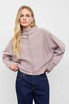 BOAT NECK BUTTON DOWN KNIT CARDIGAN SWEATER