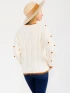 LONG SLEEVE POM POM DETAILED SWEATER
